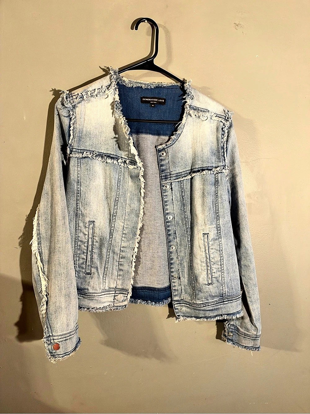 Generation Love Denim Jacket in Blue Size XS